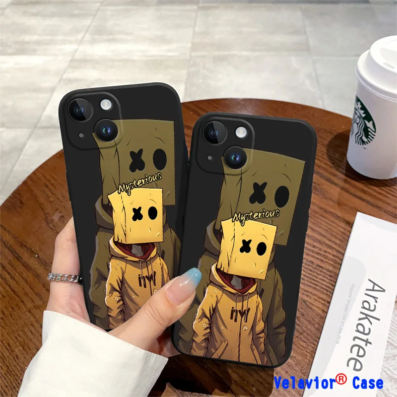 

Case for IPhone 15 Cartoon Pattern Phone Fundas for Iphone 15 14 13 12 11 Pro Max Case Xr Xs X 7 6 Plus Cover Carton White Shell