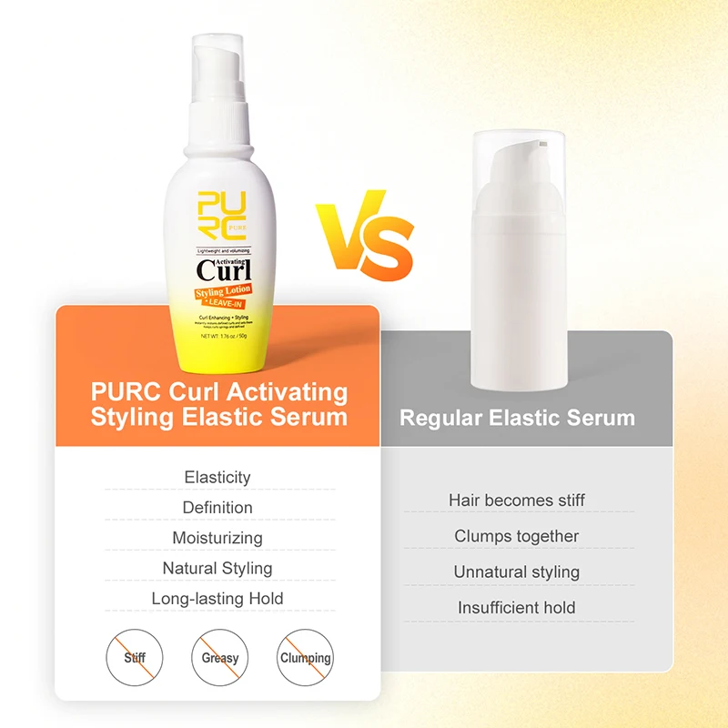 PURC hair curling cream curl enhancer spray smoothing bounce wave defining cream for women anti-frizz hair care conditioner hair conditioner curl cream