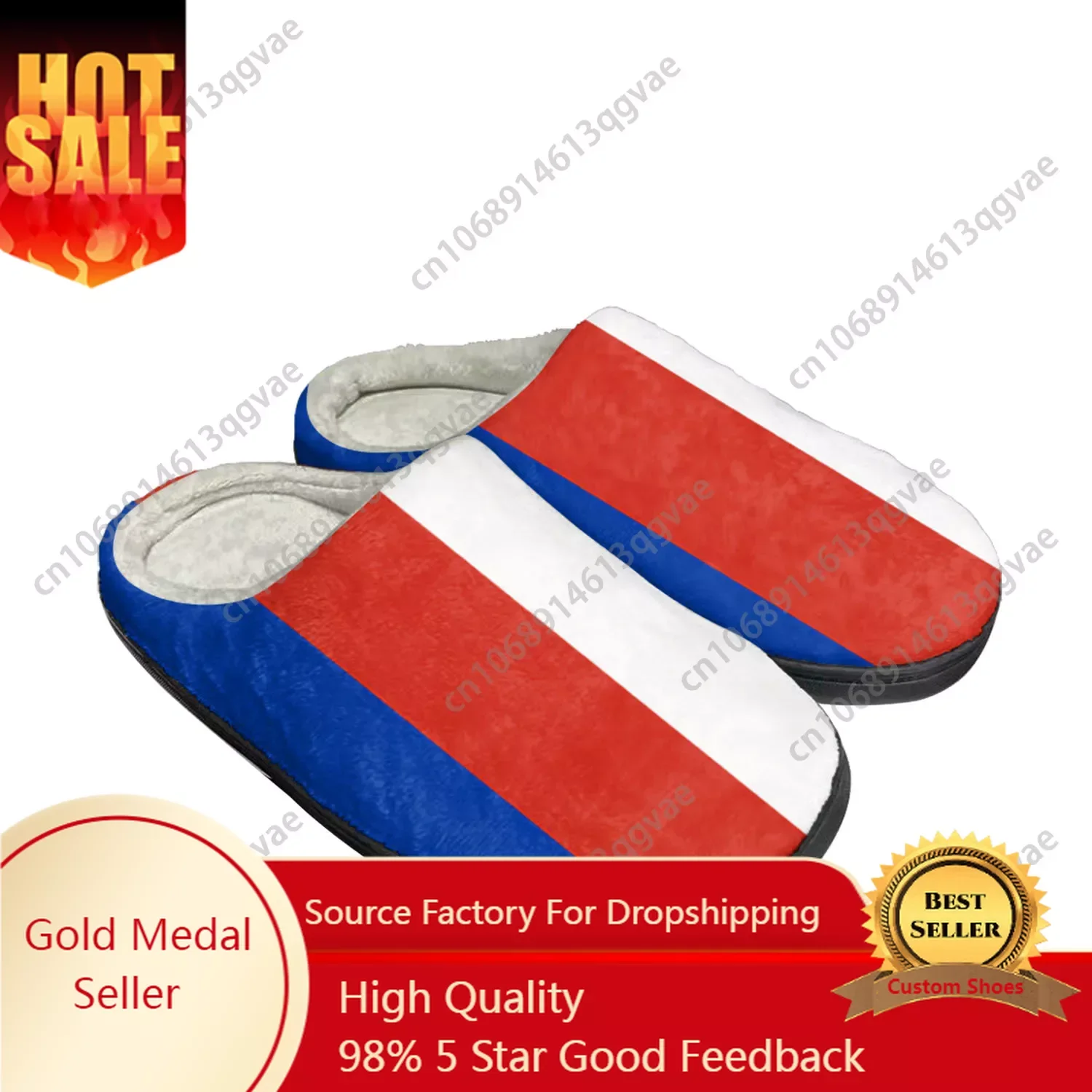 

Russian Flag Home Cotton Custom Slippers Mens Womens Sandals Russia Plush Bedroom Casual Keep Warm Shoes Thermal Slipper