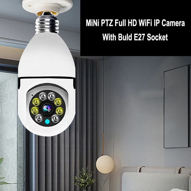 

2.4G WiFi Light Bulb Home Night Vision Wireless Monitoring 1MP CCTV Video Security Protection Camera Smart IP Monitor