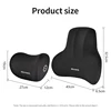 Memory Foam Car Neck Cushion Car Lumbar Support For Car Supplies Universal Neck Pillow Waist Cushion Car Seat Car Accessories 5