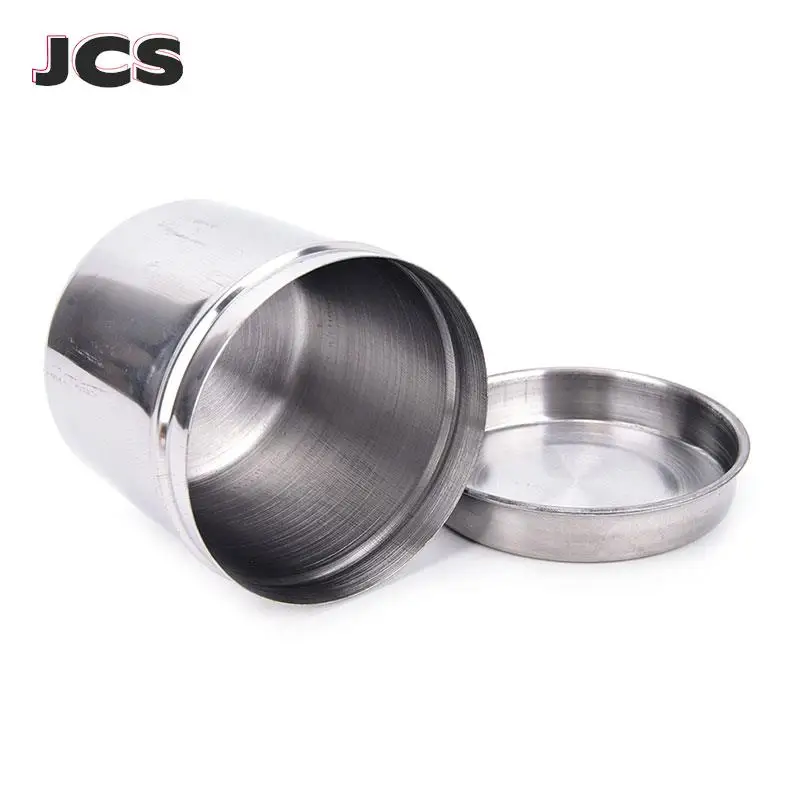 

1pc Stainless Steel Tattoo Disinfection Can Eyebrow Permanent Makeup Lip Tattoo Cotton Ball Storage Box Container Tank