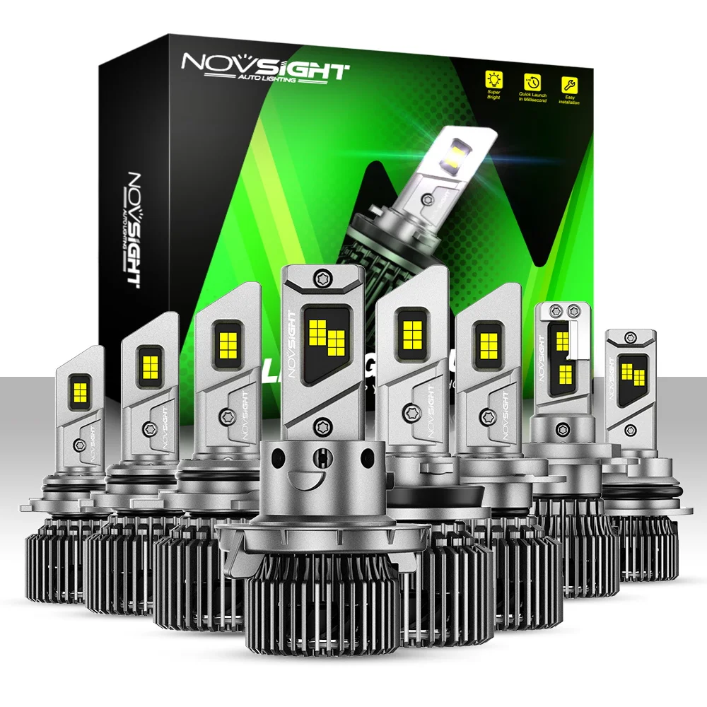 NOVSIGHT H7 светодиодный Canbus H4 светодиодный фара 22000LM 100 Вт H11 H8 H9 9005 HB3 9006 HB4 автомобильный светильник 6500 К Белый Мини Размер Авто налобный фонарь