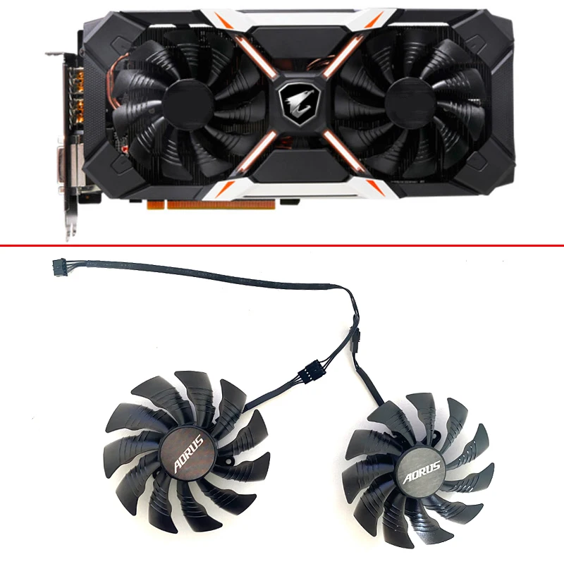 

For Gigabyte AORUS GTX 1060 Xtreme Edition 6G 9Gbps ​​ 95MM 4PIN T129215BU graphics card cooling fan