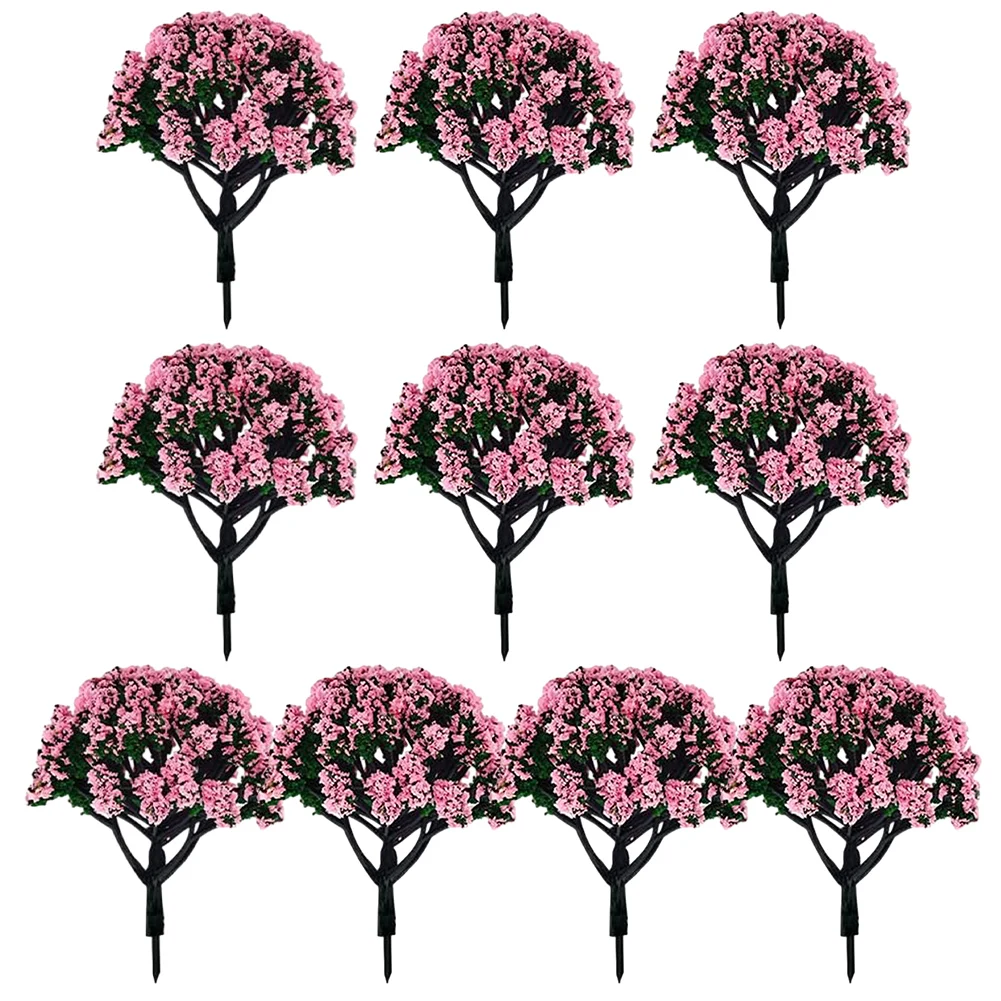 

10pcs Model Trees 1:100/1:150 HO Scale Layout Train Artificial Miniature Tree Scenery Railroad Decoration Building Landscape