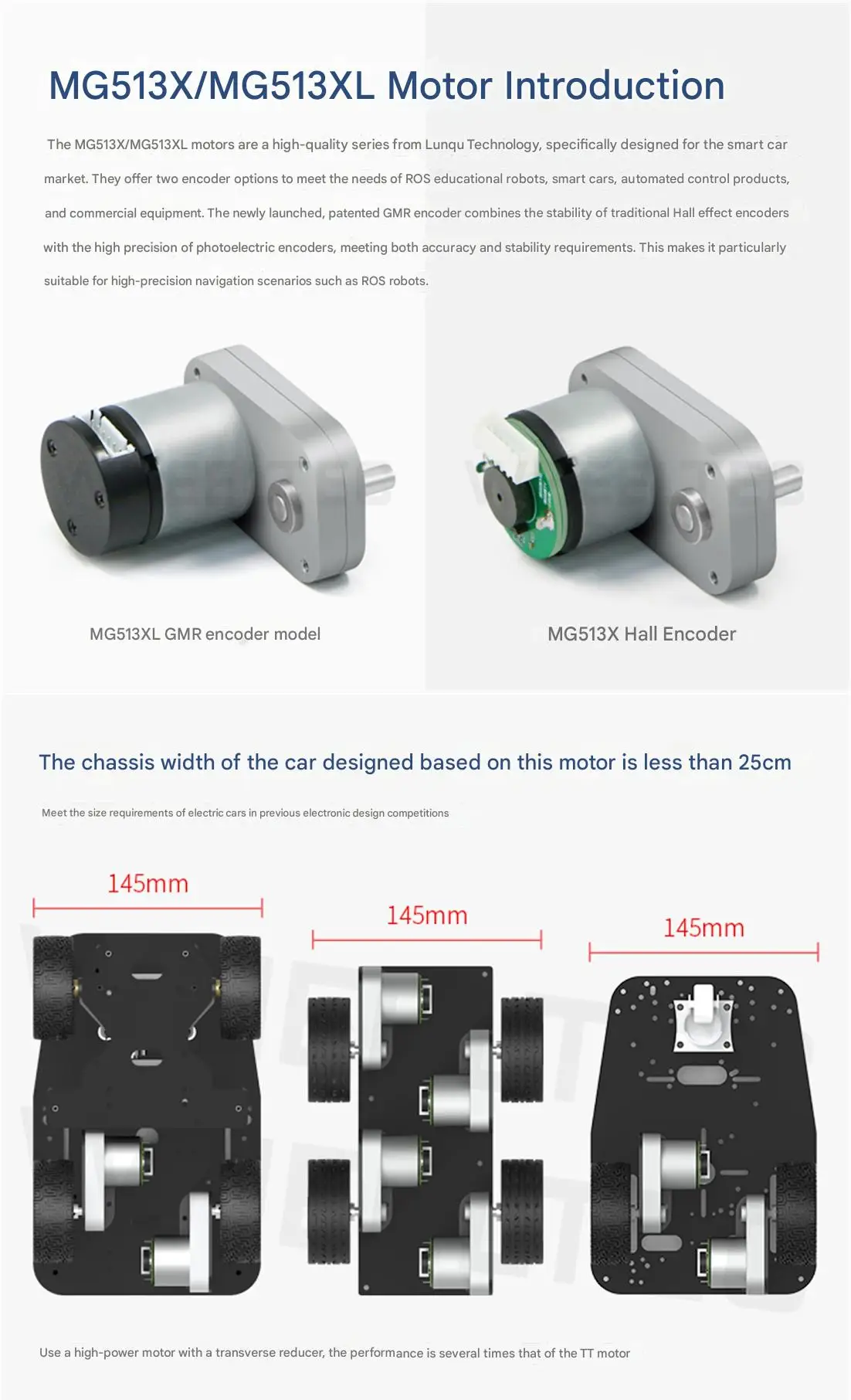 WHEELTEC MG513X, MG513XL DC Gear Motors