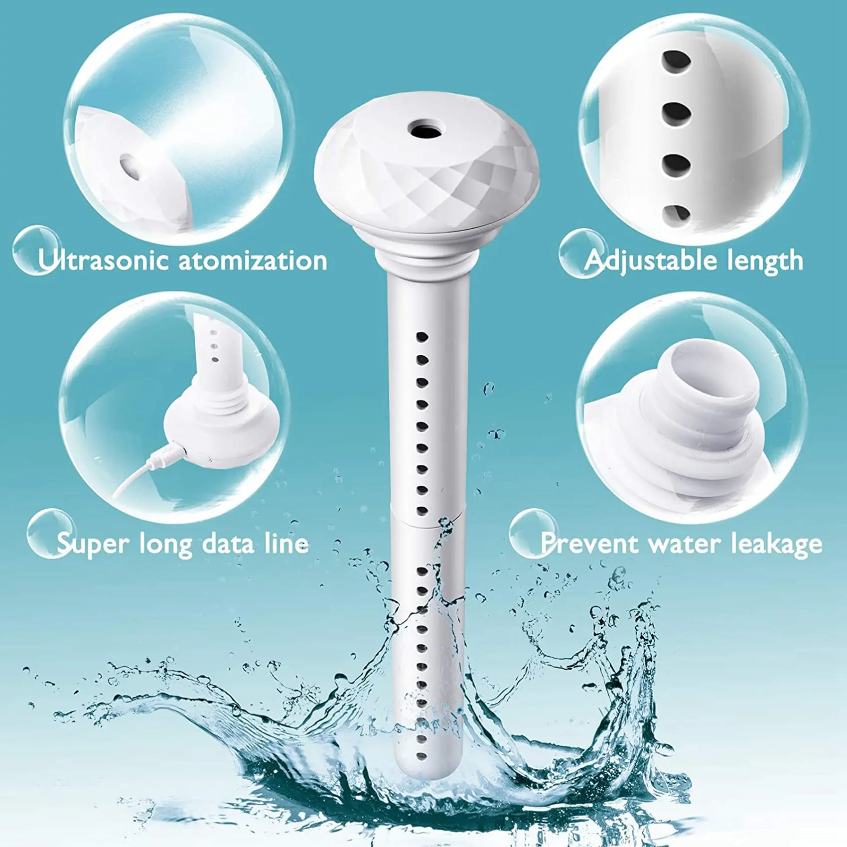 USB Humidifiers Ultrasound Mini Home Air Diffuser Car Purifier Aroma Anion Mist Maker With Romantic LED Lamp Portable Humidifier 3