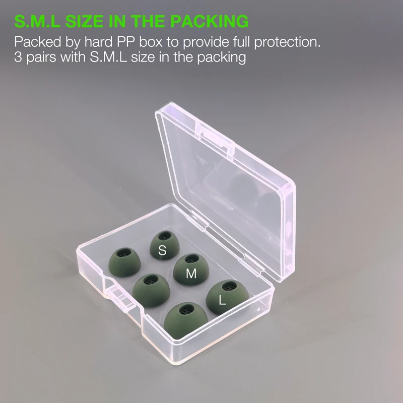 Eartips Compatible with OnePlus Buds Pro 2 Earbuds Earpad with S.M.L Size