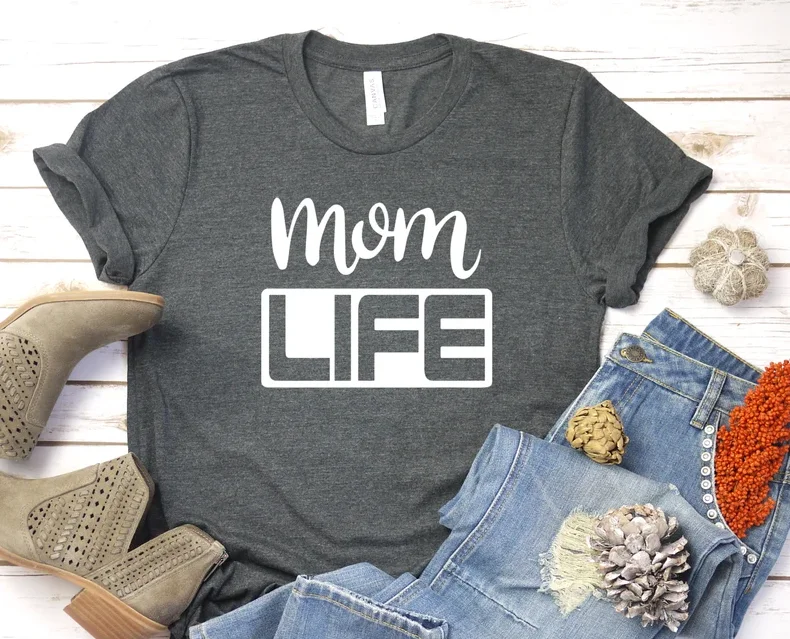 Рубашка для мам, подарок для мамы, подарок на день матери, топ с коротким рукавом и круглым вырезом, модная футболка из 100% хлопка в стиле Харадзюку, Прямая поставка