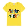 Wings of Fire POV Characters Kids T-Shirt Dragon Kids Boys Clothes White Short Sleev T-shirts Summer Children Clothing Baby Tops 5