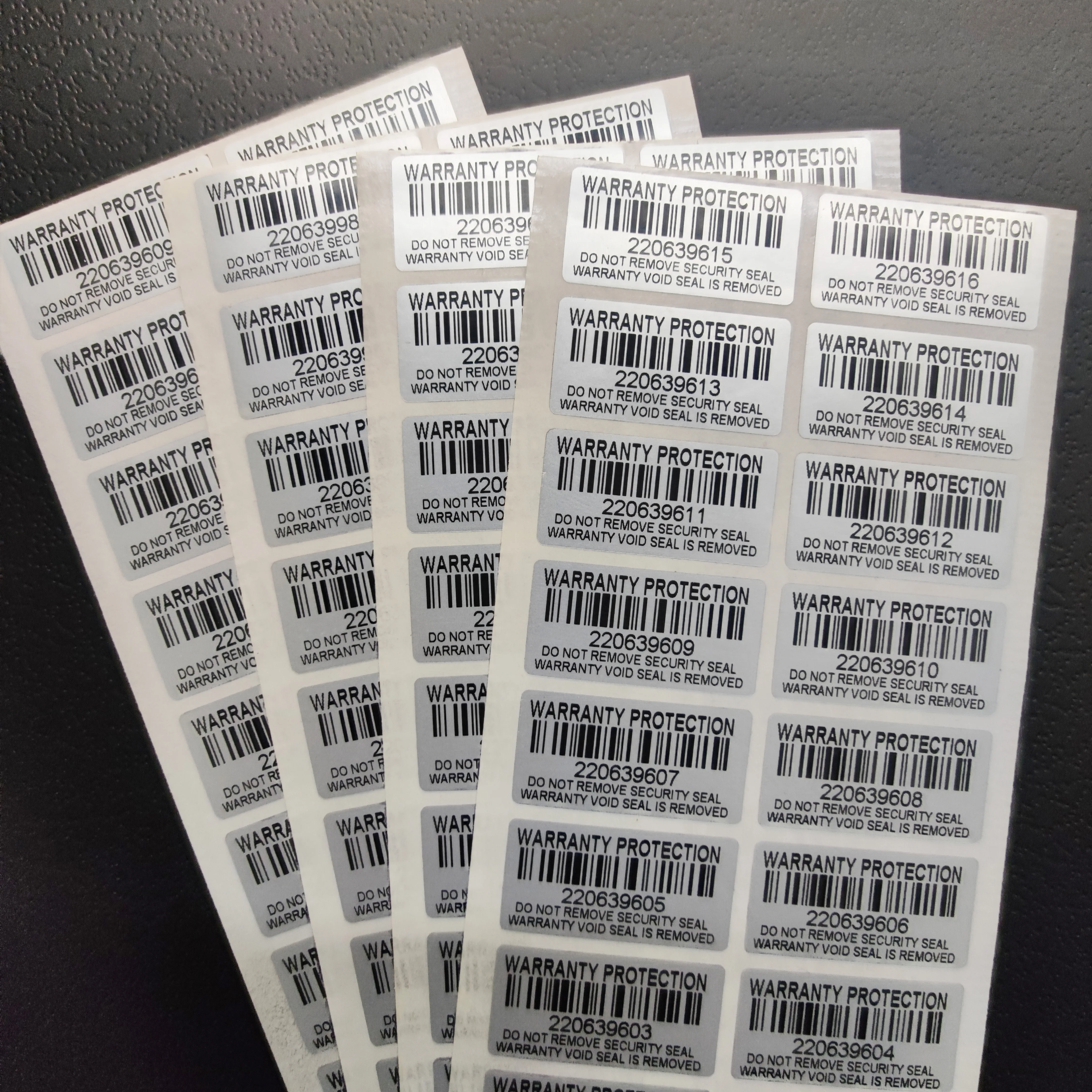 100pcs Warranty protection sticker (30mm x15mm) Safety seal tamper-proof warranty invalid label Serial number sticker