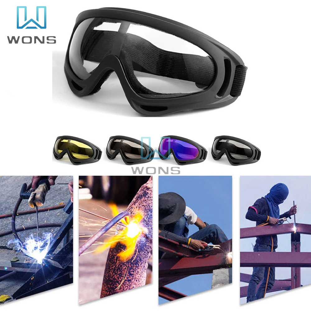 Welding Sunglasses UV Resistant Impact Resistant Splash Resistant Welding Goggles Unisex Multi-color Windproof Safety Goggles