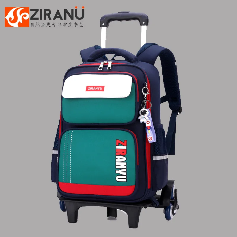 Zaini rotanti per bambini della scuola primaria Trolley Zaino per studenti delle scuole Borsa con ruote Zaini per il ritorno a scuola con ruote - immagine 3