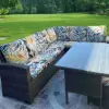 Outdoor Tropical Print Sofa Cushion Covers - Non-Slip Furniture Protectors, Replacement for Individual Seat Cushions 2