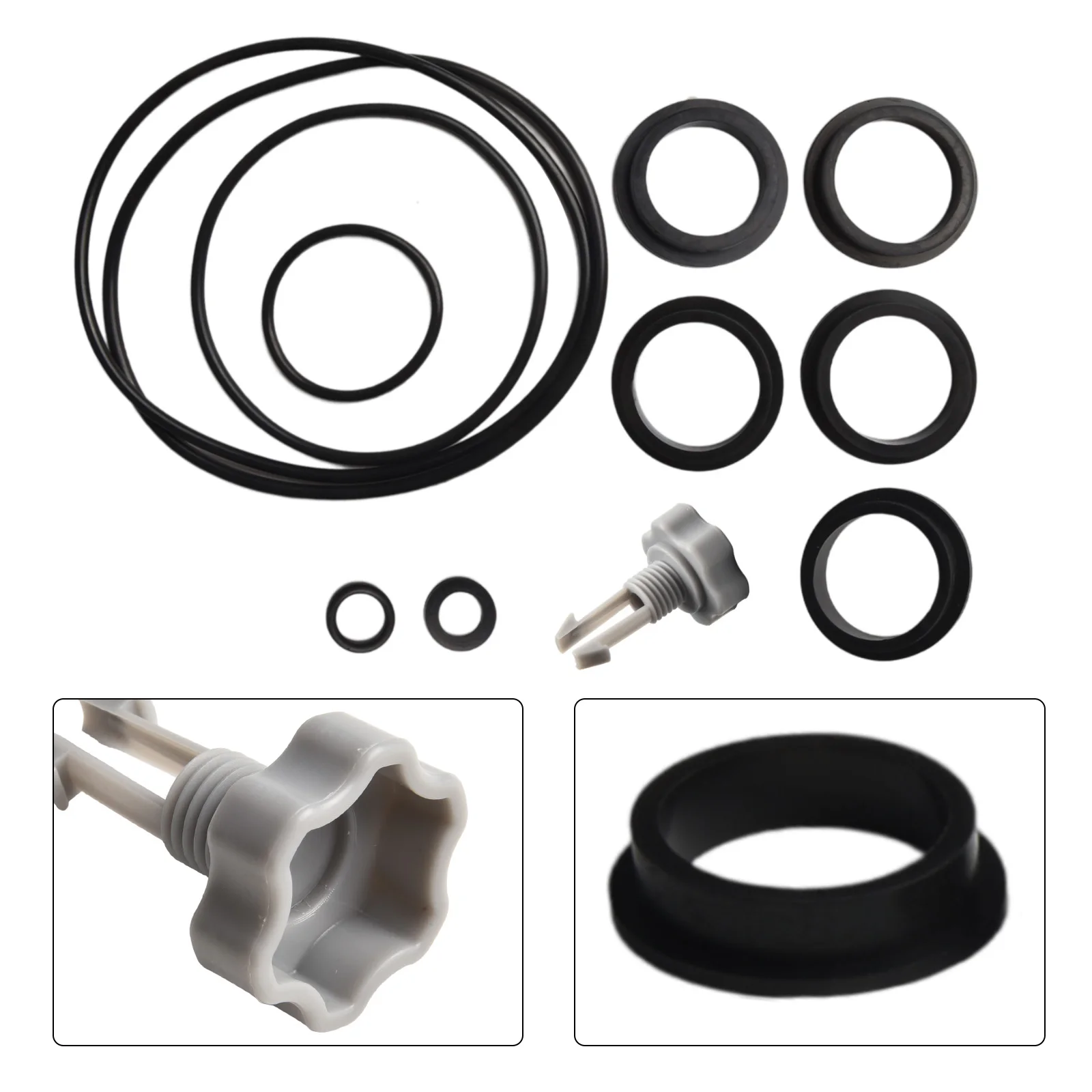 Air Release Valve O-Rings Replacement Rubber Seal Gasket Part Repair Set for Sand Filter Pump O-Ring Kit Garden Pool Supplies
