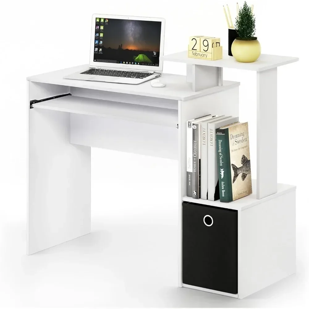 Room Desk to Study White/Black Furniture Econ Multipurpose Home Office Computer Writing Desk Table Pliante Desks Reading Gaming 4