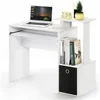 Room Desk to Study White/Black Furniture Econ Multipurpose Home Office Computer Writing Desk Table Pliante Desks Reading Gaming 4