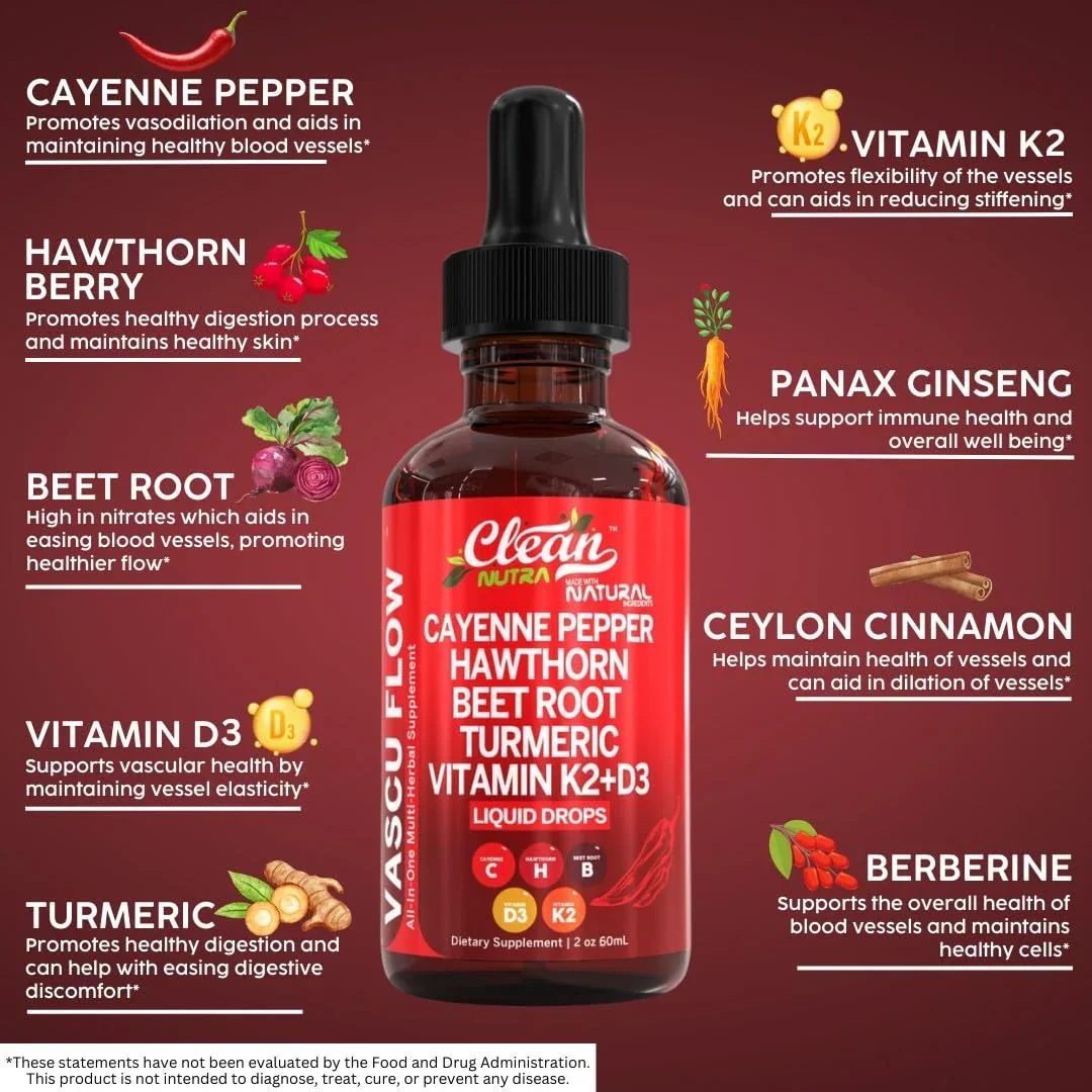 Clean Nutraceuticals Organic Ceylon Cinnamon Berberine Liquid Drops Supplement with Bitter Melon Extract, Glucomannan, Gymnema - Image 3