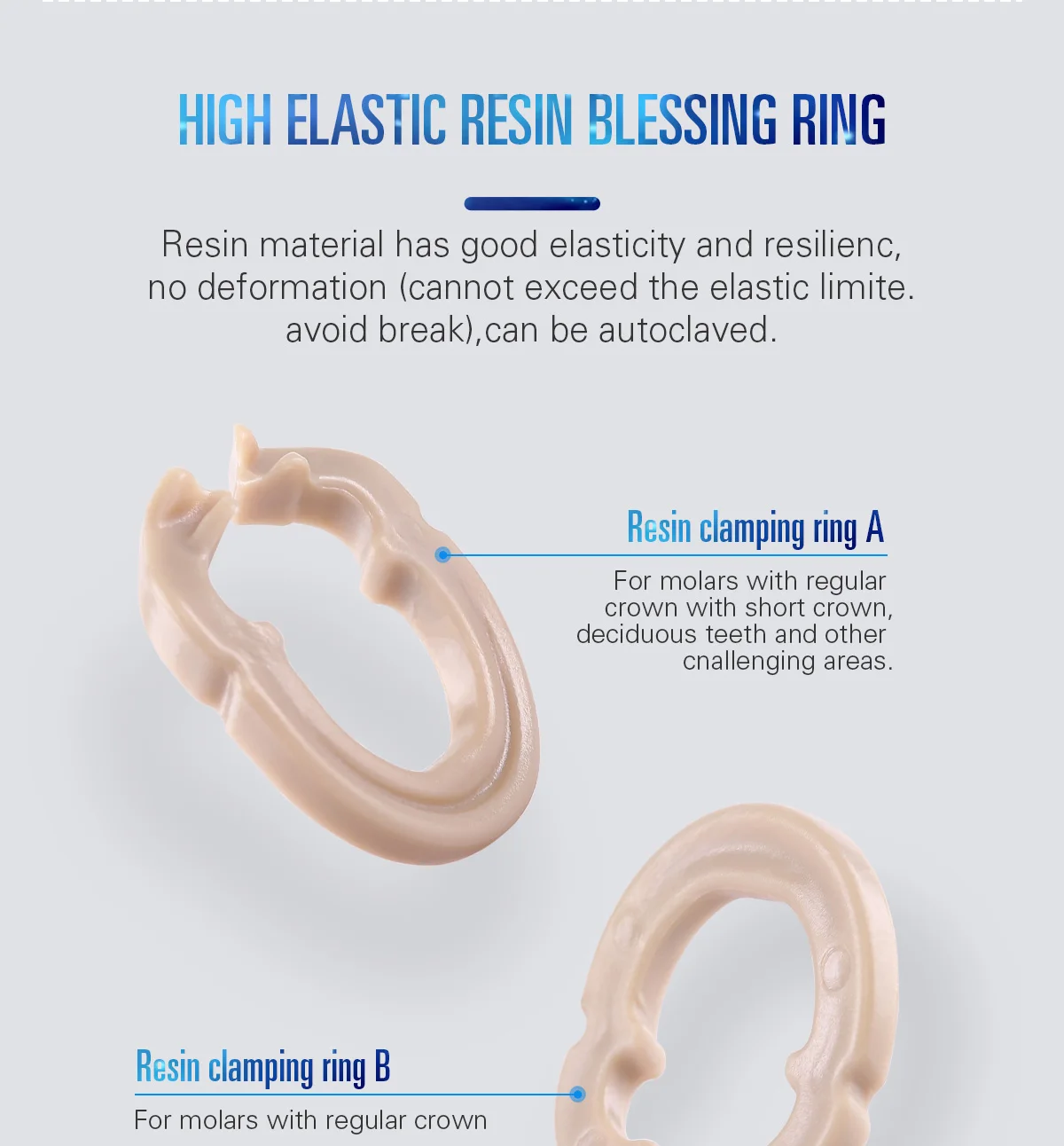 AZDENT Dental Matrix Bands Clamp Sectional Contoured Matrix System Metallmatrizen Spannringe Zahnarztwerkzeuge – Detail 14
