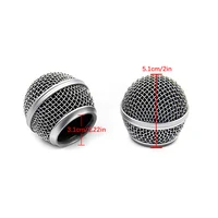 Microphone Grill Ball Mic Grille Cover Head  Replacement For SM58 Wireless Mic 4