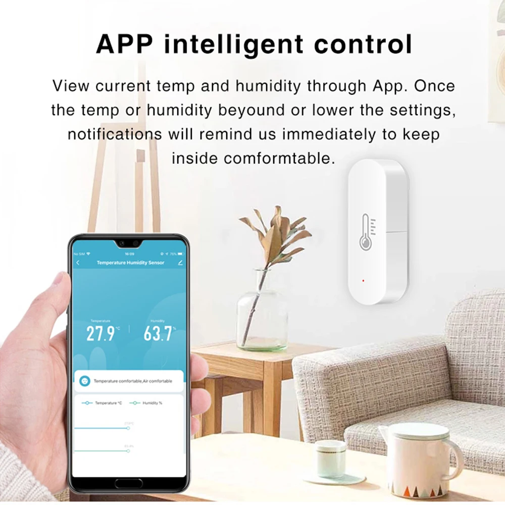 Рисунок 3 - Умный датчик температуры и влажности Tuya Zigbee