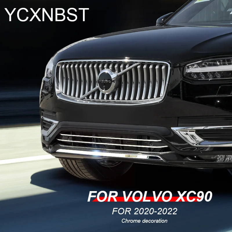フロントフォグランプグリル Compatible With Volvo For XC90 2016-2019対応 フロントバンパー