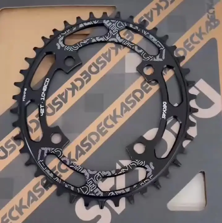 Deckas 104BCD plateau 40/42/44/46/48/50/52T vélo de montagne large dent étroite roue à chaîne 104 BCD pédalier pièces de plaque dentaire  18