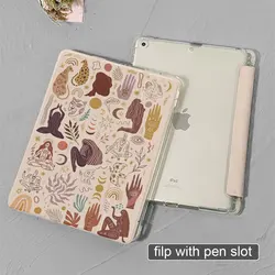 Sleek Pattern iPad Case with Pen Slot and Anti - Fall Protection - iPad11th (2025) 11in (Filp with pen slot)