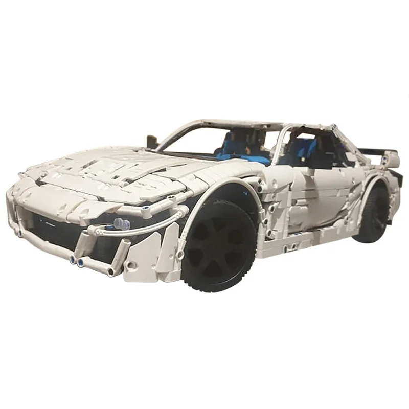 1:8 스케일 슈퍼 스포츠카 모델 RX7 FD 조립 키트, 크리에이터 블록 브릭 장난감, 어린이 생일 선물, 남아용 세트, 2023 MOC-40109