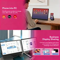 LNOVAON 15.6" FHD Portable Monitor 1080P IPS Panel USB-C HDMI Source Screen for Phone Laptop PC Nintendo Switch Second Display - Image 4