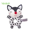 Newborn visual training black and white hand grip rattle exercise baby gripping ability to soothe baby toys importable 4