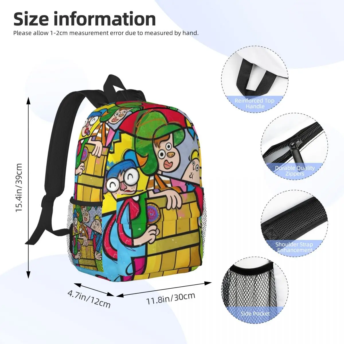 B-Britto-Anime For Girls Boys Large Capacity Student Backpack Lightweight waterproof Backpack 15inch 4