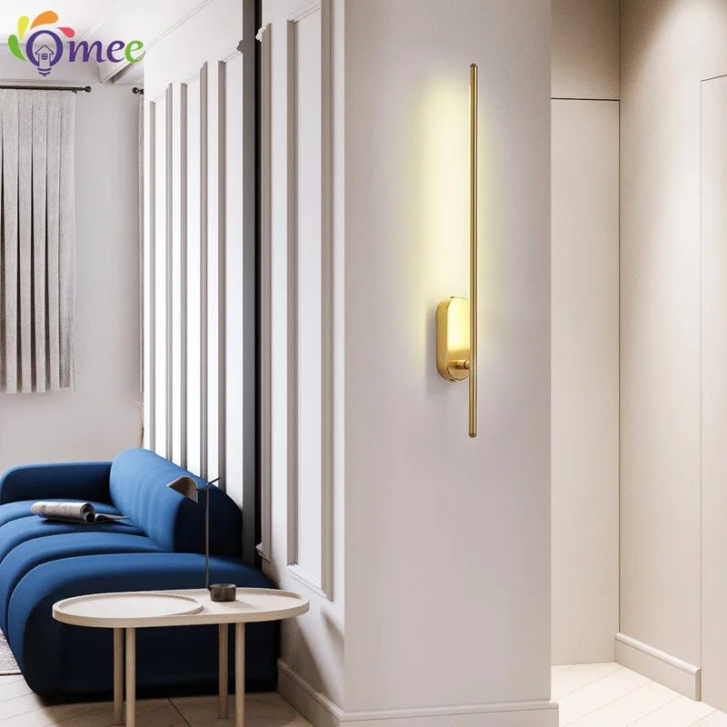 Modern LED Vanity Lamp for Bathroom Restroom Wash Basin Gold Mirror Light Nordic Minimalist led Wall Lamps Living Wall mounted