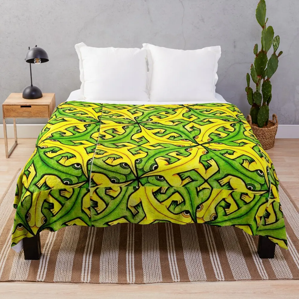 

M.C. Escher Throw Blanket Picnic Single Blankets