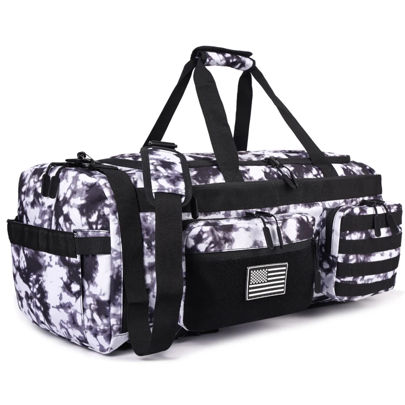 Tactical 50l Travel Duffel Backpack With Shoe Compartment Large_voghion.com