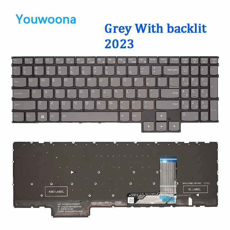 Новая Оригинальная клавиатура для ноутбука Lenovo G5000 APH8 Legion LOQ 15APH8 Y7000P R7000P IRH8 2023