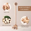 Baby Rattle Toy Bed Bell Bracket Wooden Mobile 0-12 Months Newborn Crochet Bed Bell Hanging Toys Holder Bracket Infant Crib Gift 5