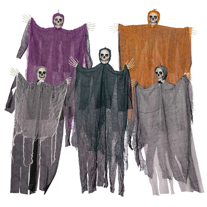 

Creepy Halloween Hanging Skull Prop for Indoor and Outdoor Parties