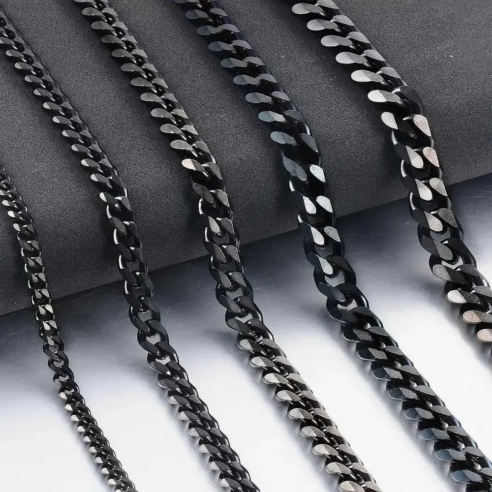Cuban Necklace Men Stainless Steel Fashion Customizable Jewelry