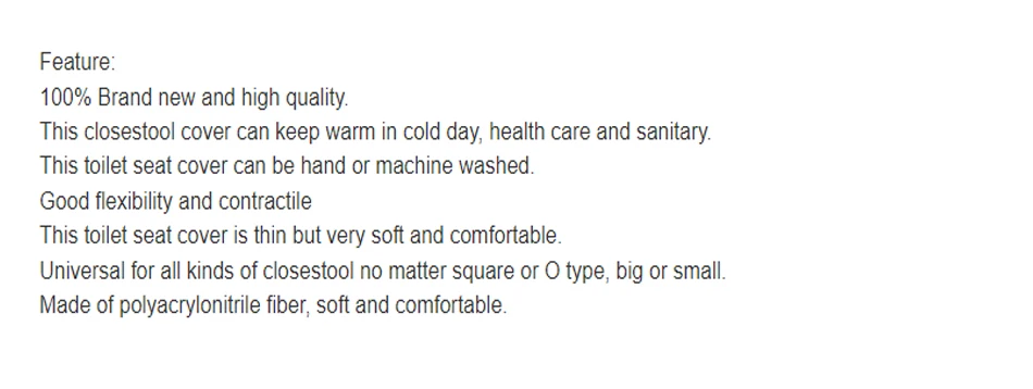 Description Picture 2 of itemThickened Toilet Seat Cushion Universal Toilet Cover Toilet Seat Cover Clean O-shaped Toilet Seat Cushion Toilet Seat Cover