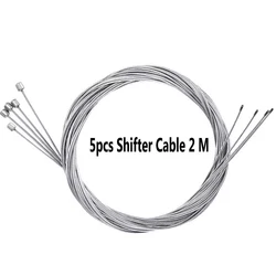 5PCS Durable Universal Bicycle Brake and Shift Cable Set (5pcs Shifter Cable)