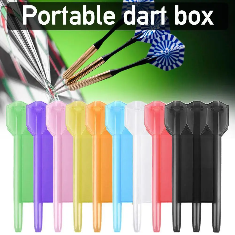 

1 Set Plastic Dart Case Dart Box For Professional Dart Player 5 Colors