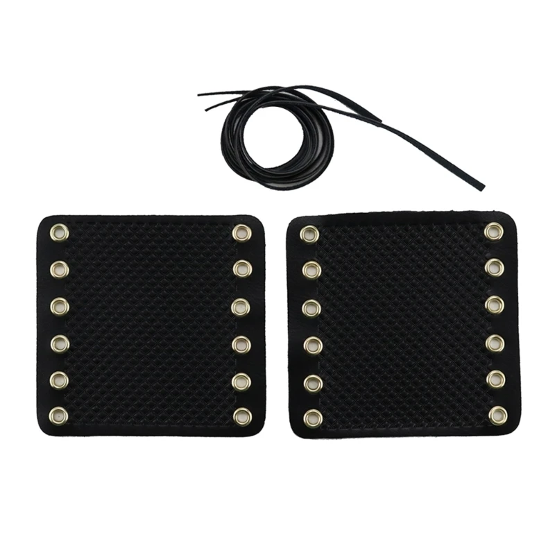 

Motorcycles Handlebar Wraps, PU Leathers Handlebar Hand Grip Covers with Strap Universal Fits Most Motorbike