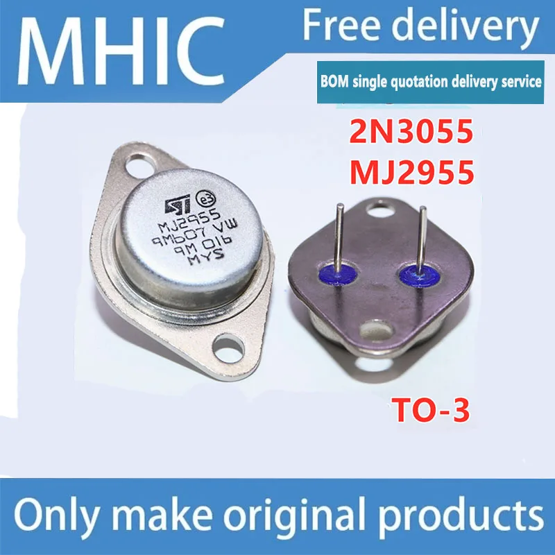 

10PCS/LOT Gold Seal MJ2955G MJ2955 2N2955 paired with 2N3055 High Power Triode Inverter Dedicated