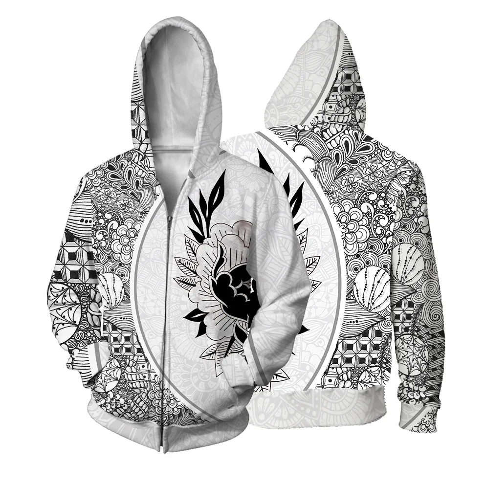 Sudadera con capucha para hombre con estampado floral sencillo y elegante Sudadera con capucha para hombre con estampado personalizado Ropa para hombre moderna y cómoda Sudadera con capucha con cremal