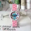 Fashion Disney Stitch Children Watches For Girls Women Cartoon animation Kids Quartz Clock Student Toys Gift reloj infantil 6