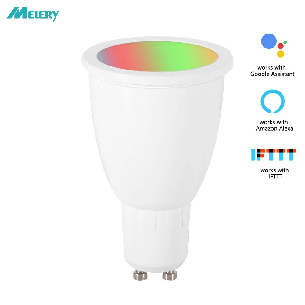 Wifi Smart Led Light Bulb Gu10 6w Equivalent White Sport Track Lighting Compatible With Alexa Google Home Assistant - Led & Tubes - AliExpress