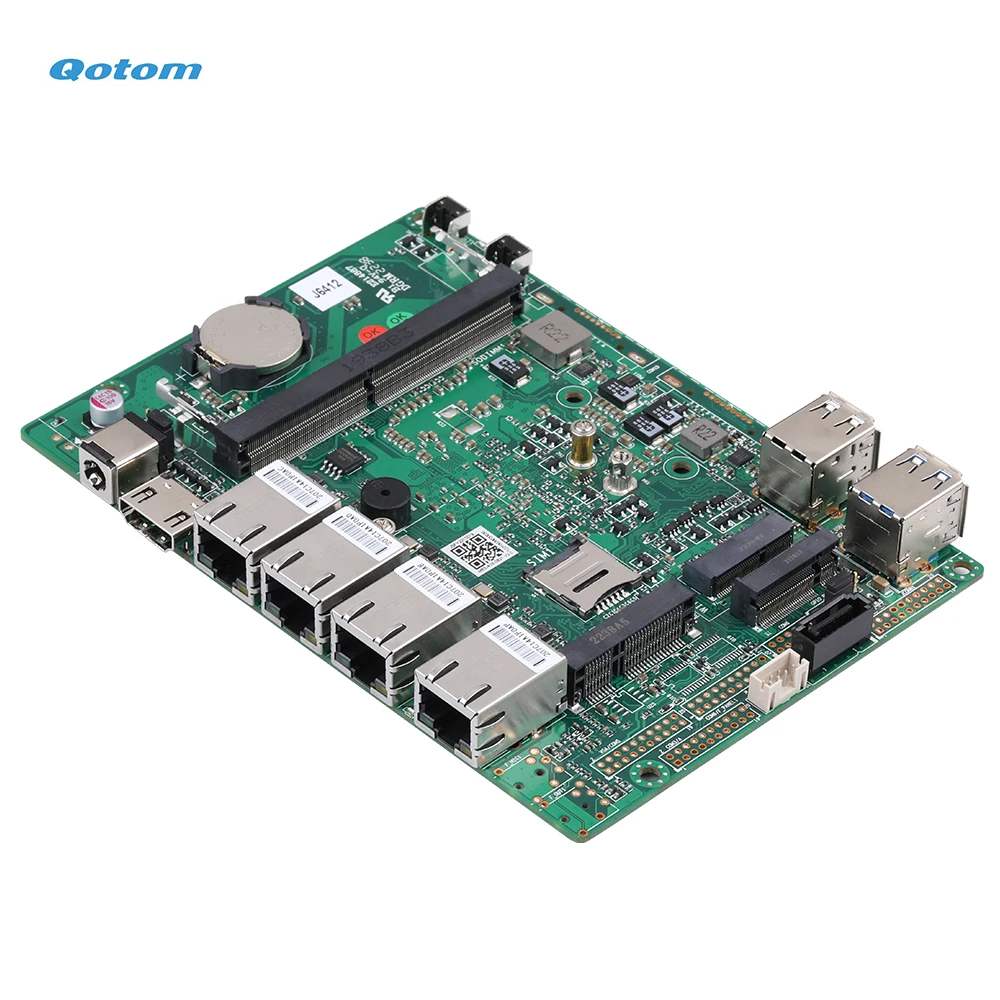 Qotom Mini PC J6412 Quad Core 2.0 GHz 4x Realtek Gigabit LAN Pfsense Untangle OPNsense Router Firewall 5
