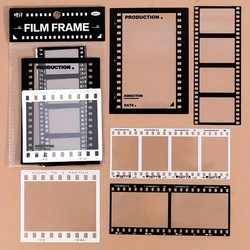 Transparent Retro Adhesive Collage Sticker Pack - 15 Sheet Set for Scrapbooking and Decor (A)