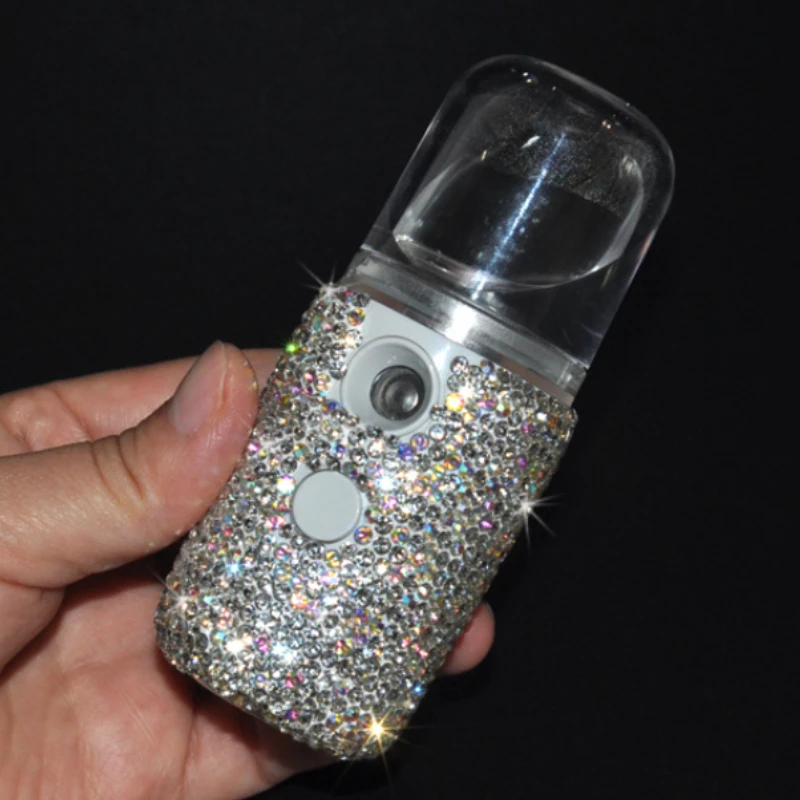 

Diamond spray Rechargeable automatic facial spray hand humidifier facial spray Storage Bottles & Jars free shiping potion bottle